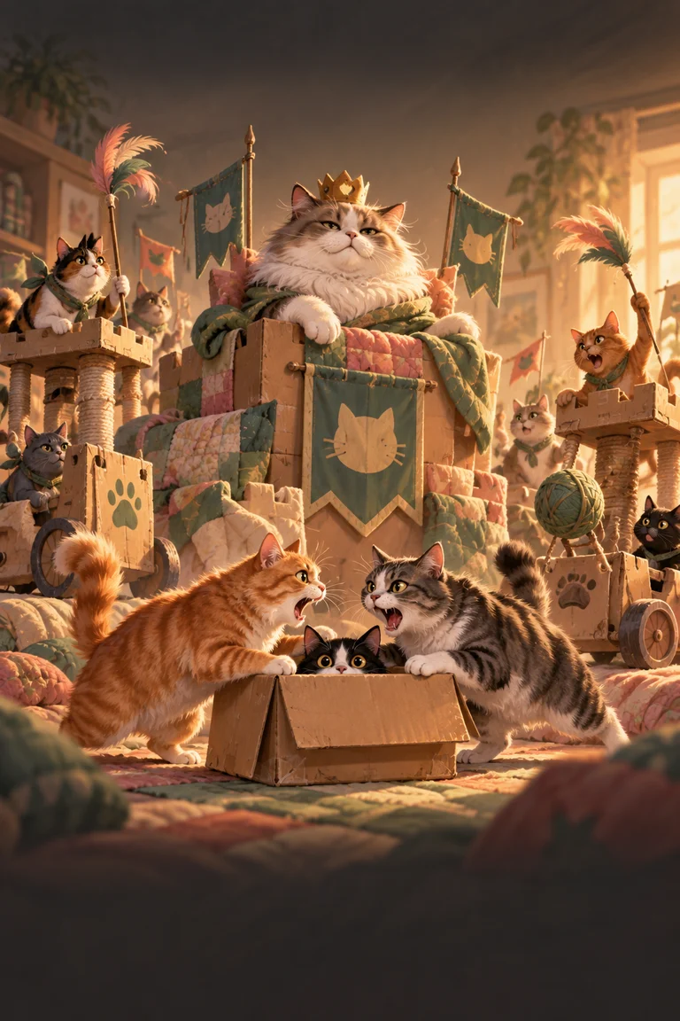 The Great Cat Disagreement illustration