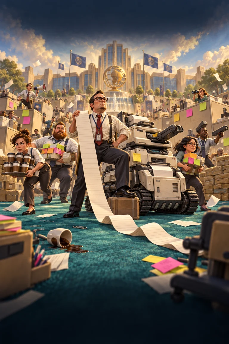 Corporate Chaos illustration