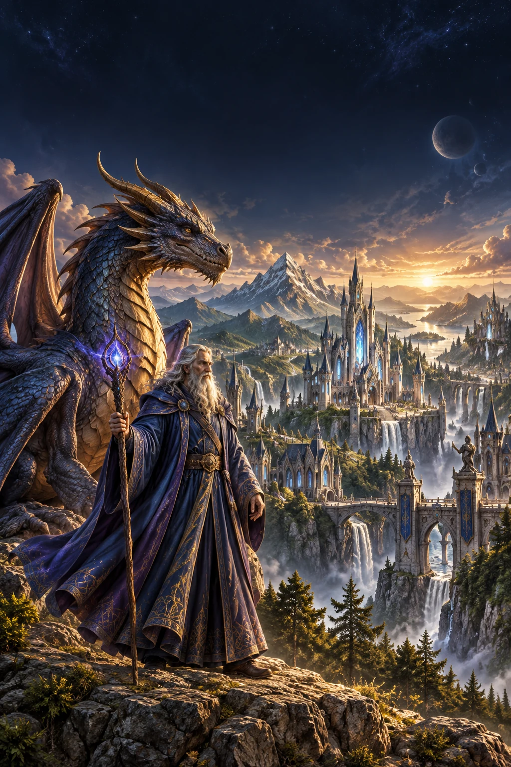 Wizards & Dragons illustration